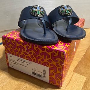 Tory Burch Benton Leather Thong Sandals